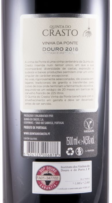 2018 Quinta do Crasto Vinha da Ponte red 1.5L