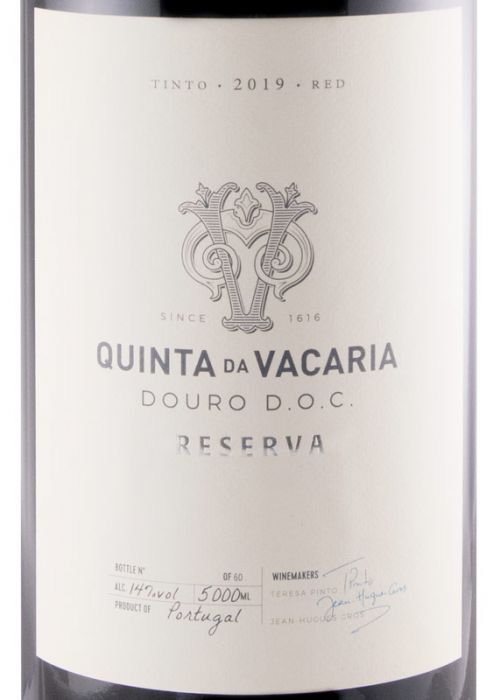 2019 Quinta da Vacaria Reserva red 5L