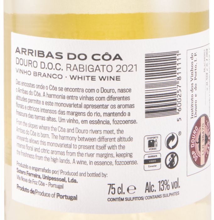 2021 Arribas do Côa Rabigato branco