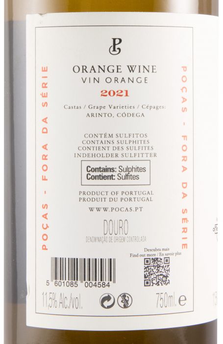 2021 Poças Fora de Série Orange branco