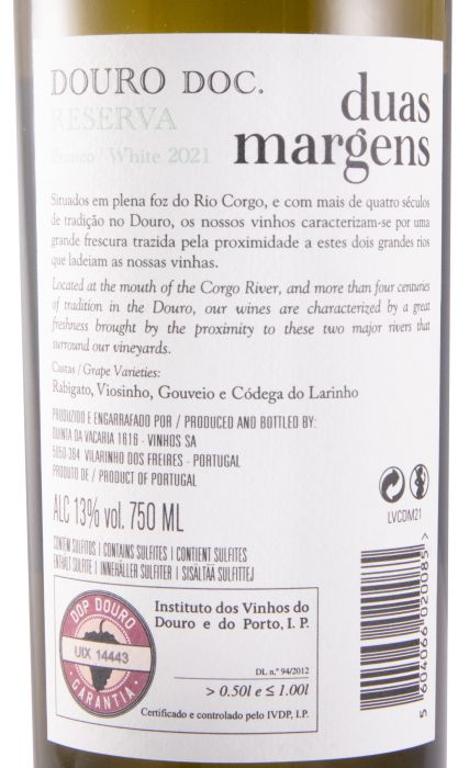 2021 Duas Margens Reserva branco