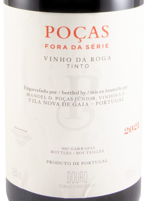 2021 Poças Fora da Série Vinho da Roga red