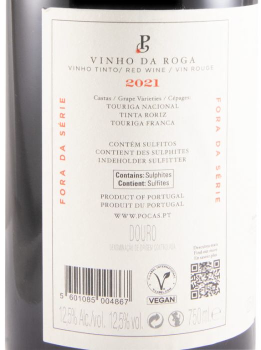 2021 Poças Fora da Série Vinho da Roga tinto