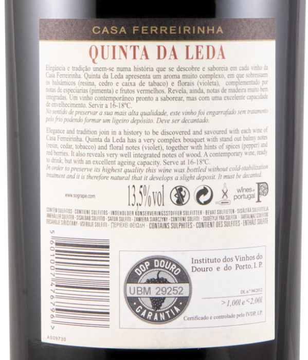 2019 Casa Ferreirinha Quinta da Leda tinto 1,5L