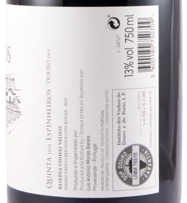 2021 Quinta dos Espinheiros Vinhas Velhas Reserva tinto