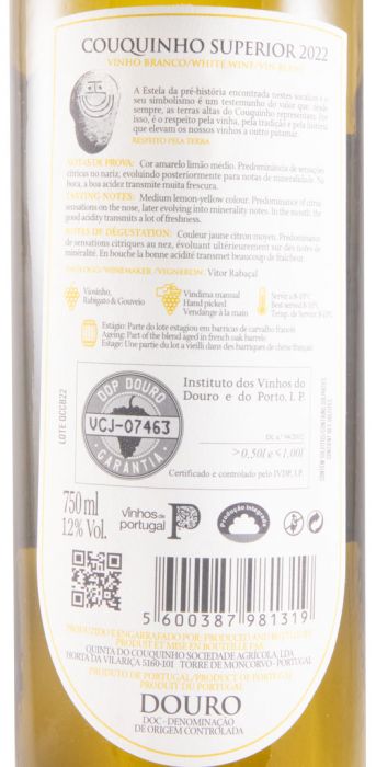 2022 Couquinho Superior Colheita branco