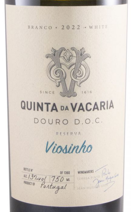 2022 Quinta da Vacaria Viosinho Reserva white