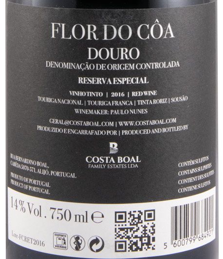 2016 Flor do Côa Reserva Especial tinto