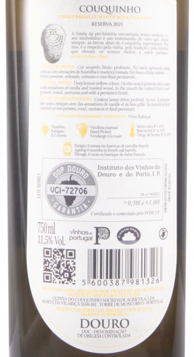 2021 Couquinho Reserva branco