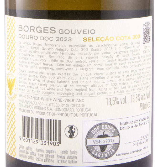 2023 Borges Seleção Cota 300 Gouveio branco