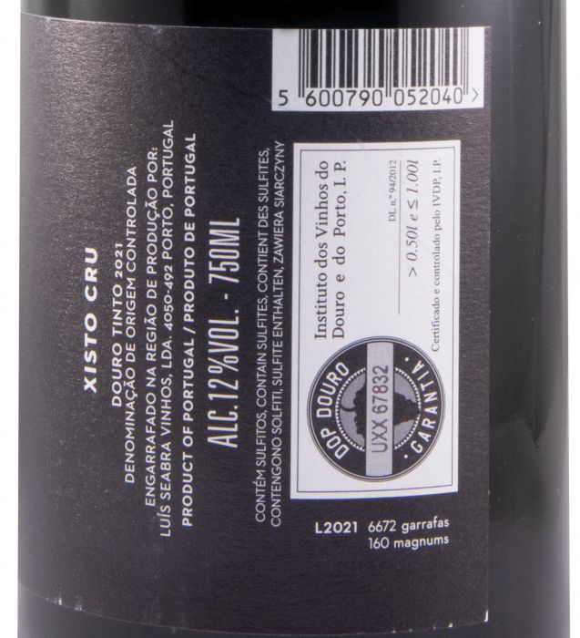 2021 Xisto Cru tinto