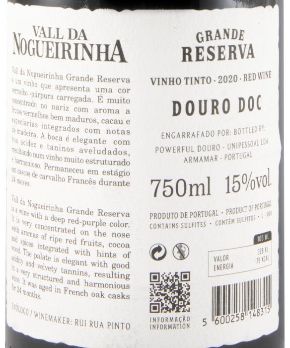 2020 Vall da Nogueirinha Grande Reserva tinto