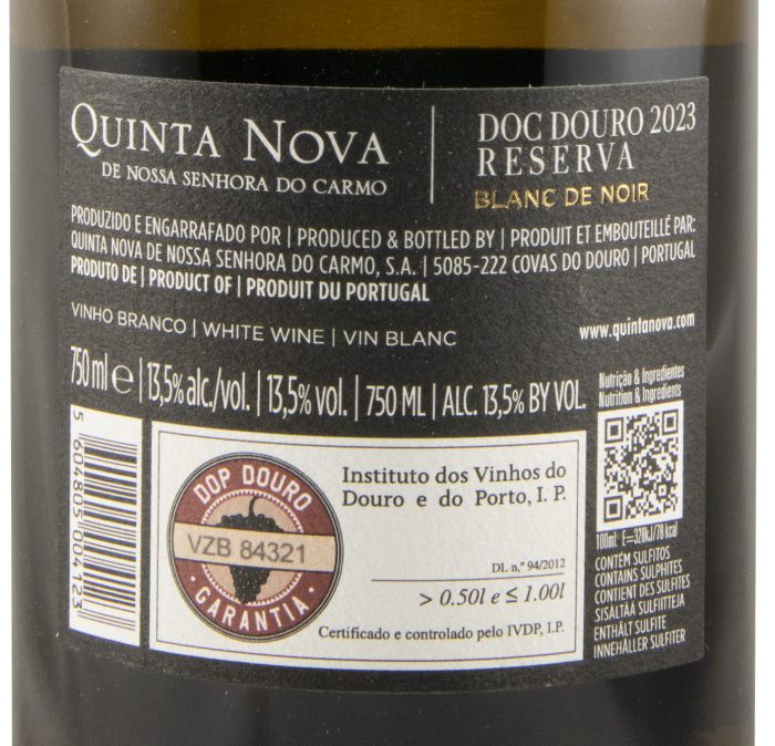 2023 Quinta Nova Reserva Blanc de Noirs branco