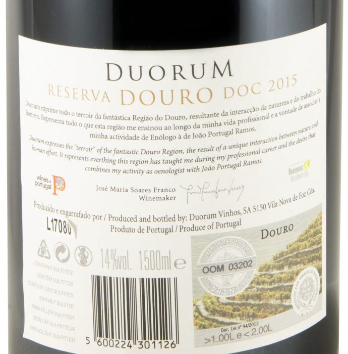 2015 Duorum Reserva red 1.5L