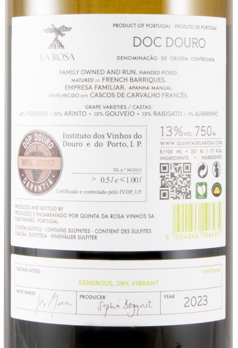 2023 La Rosa Reserva branco