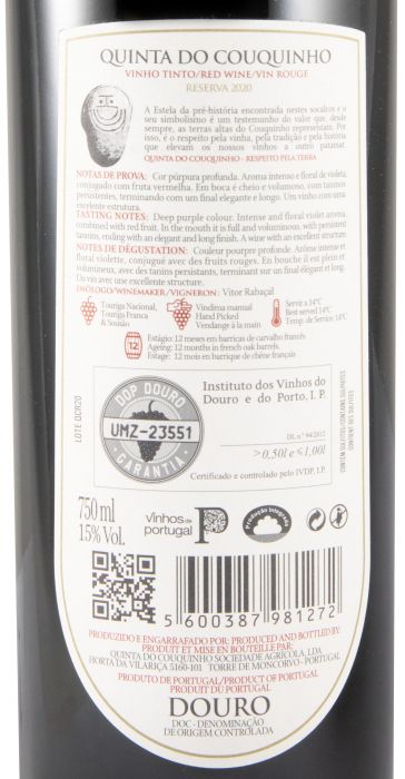 2020 Quinta do Couquinho Reserva tinto