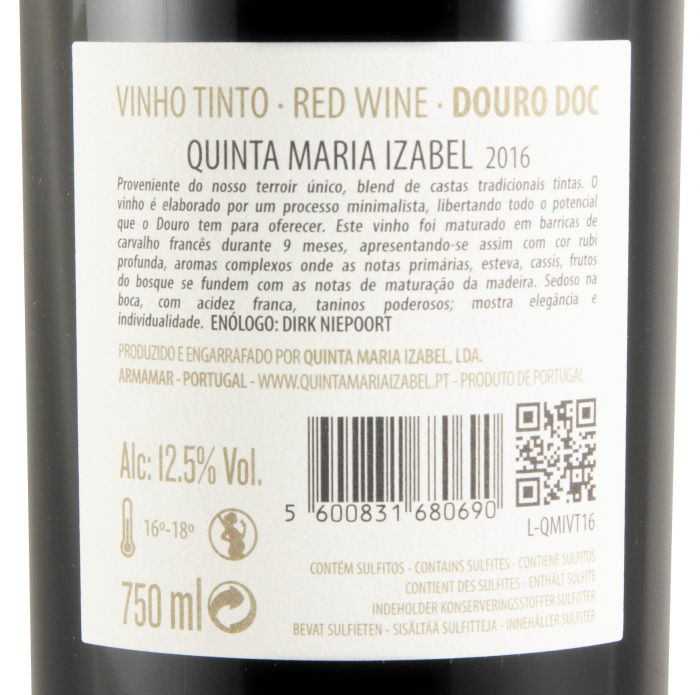 2016 Quinta Maria Izabel red