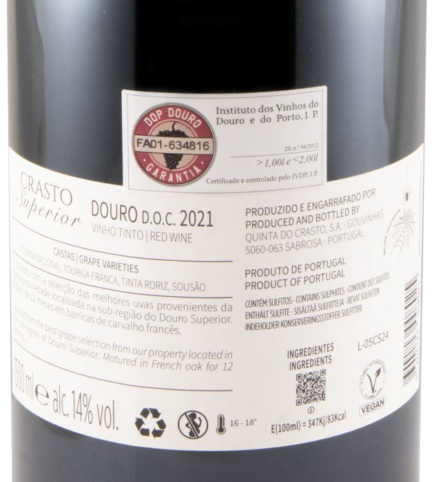2021 Crasto Superior tinto 1,5L
