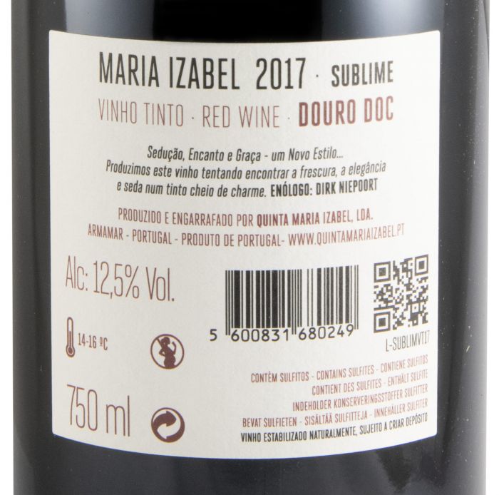 2017 Maria Izabel Sublime by Dirk Niepoort red