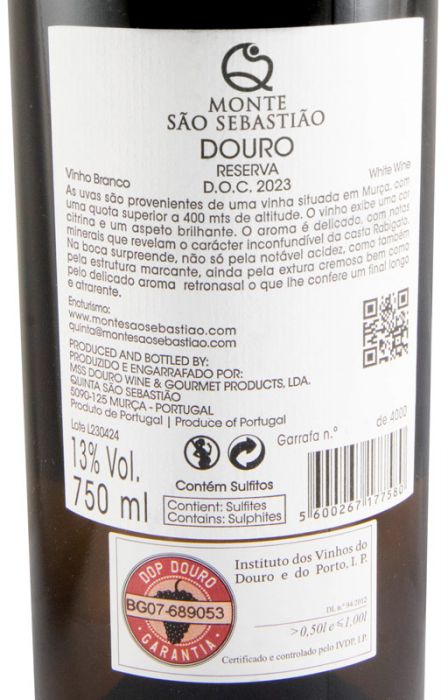2023 Monte São Sebastião Reserva branco