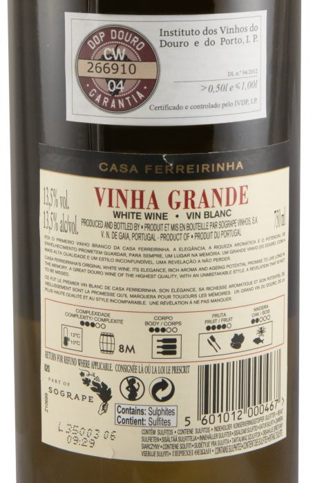 2023 Casa Ferreirinha Vinha Grande branco