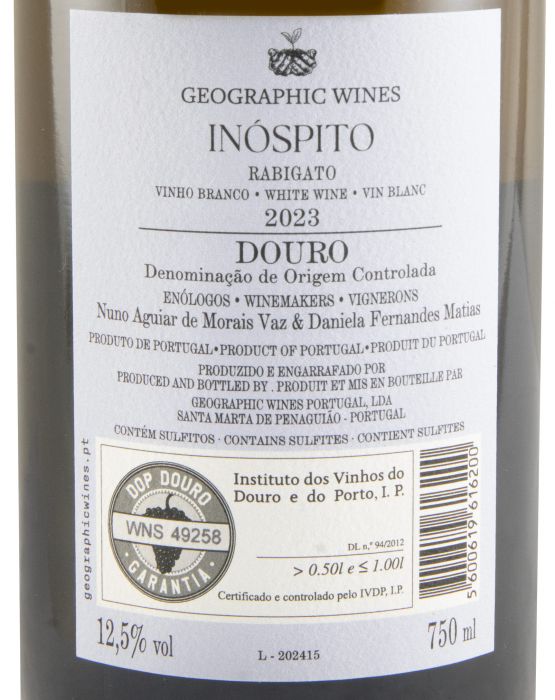 2023 Inóspito Rabigato branco