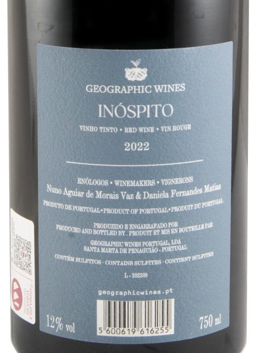2022 Inóspito Almendra Vinhas Velhas tinto