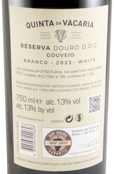 2023 Quinta da Vacaria Gouveio Reserva branco