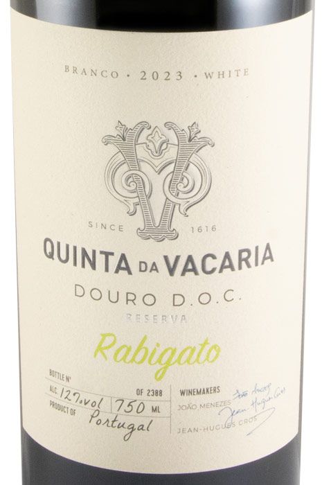 2023 Quinta da Vacaria Rabigato Reserva branco