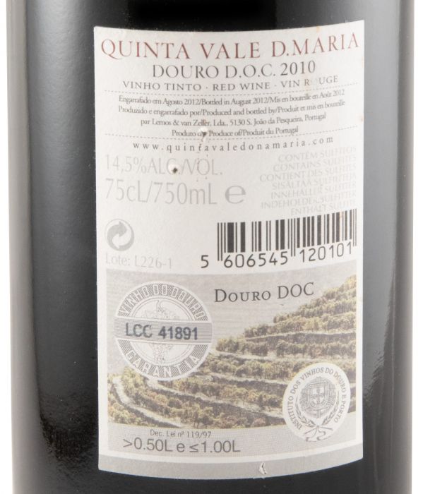 2010 Quinta Vale D. Maria tinto