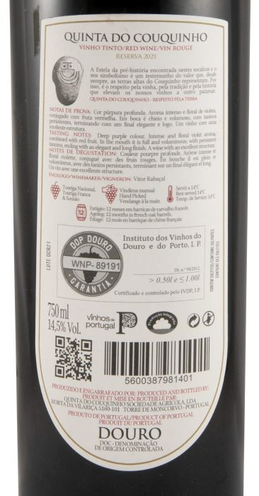 2021 Quinta do Couquinho Reserva tinto