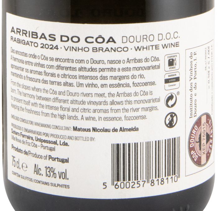 2024 Arribas do Côa Rabigato branco