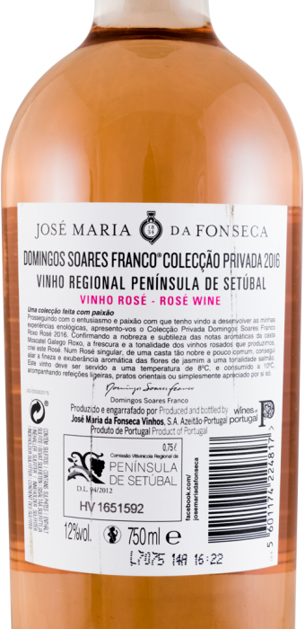 2016 Domingos Soares Franco Colecção Privada Roxo rosé