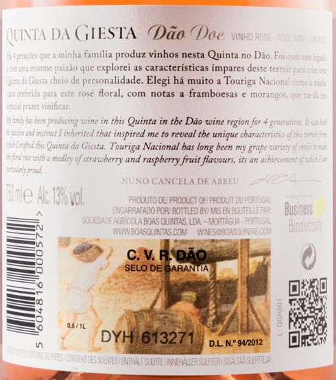 2018 Quinta da Giesta rosé