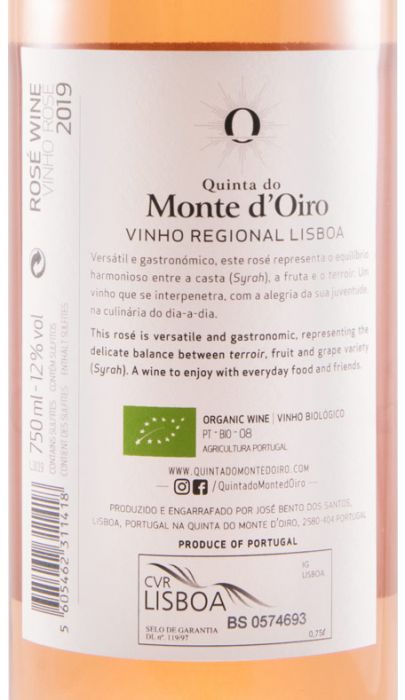 2019 Quinta do Monte d'Oiro rosé