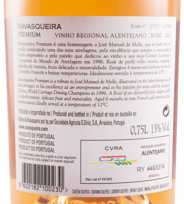 2017 Ravasqueira Premium rosé
