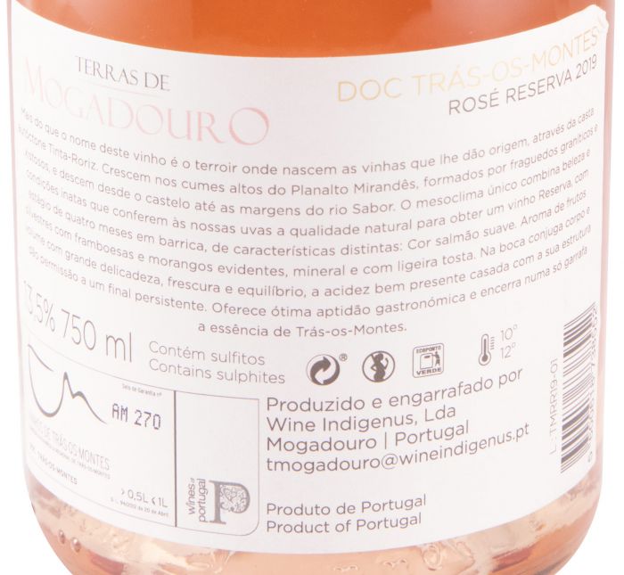 2019 Terras de Mogadouro Reserva rosé