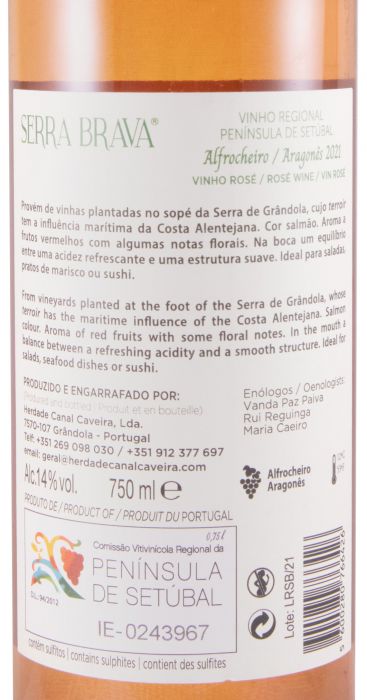 2021 Serra Brava Alfrocheiro & Aragonês rosé