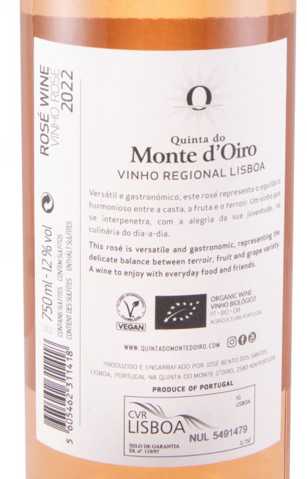 2022 Quinta do Monte D'Oiro rosé