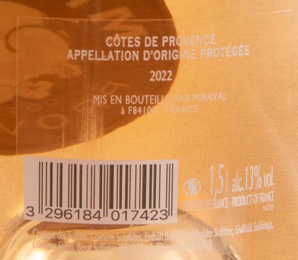 2022 Miraval Côtes de Provence rosé 1,5L