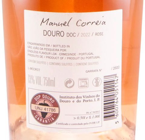 2022 Manuel Correia rosé