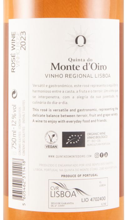 2023 Quinta do Monte d'Oiro biológico rosé