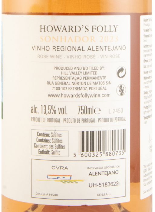 2023 Howard's Folly Sonhador rosé