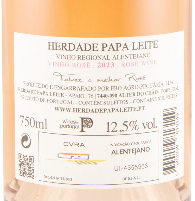 2023 Herdade Papa Leite rosé