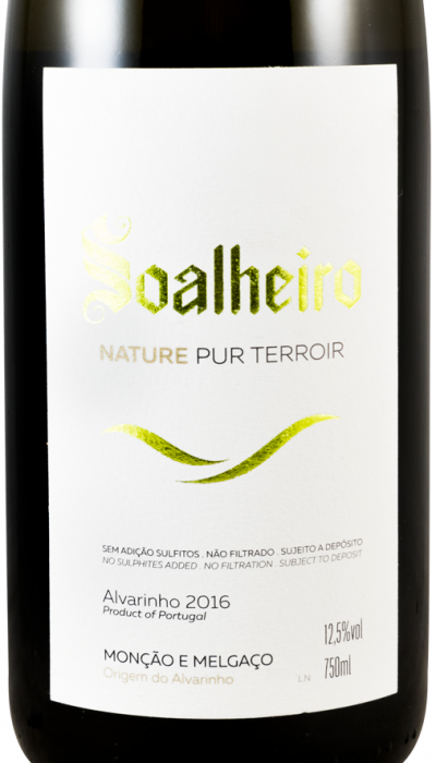 2016 Alvarinho Soalheiro Nature Pur Terroir branco