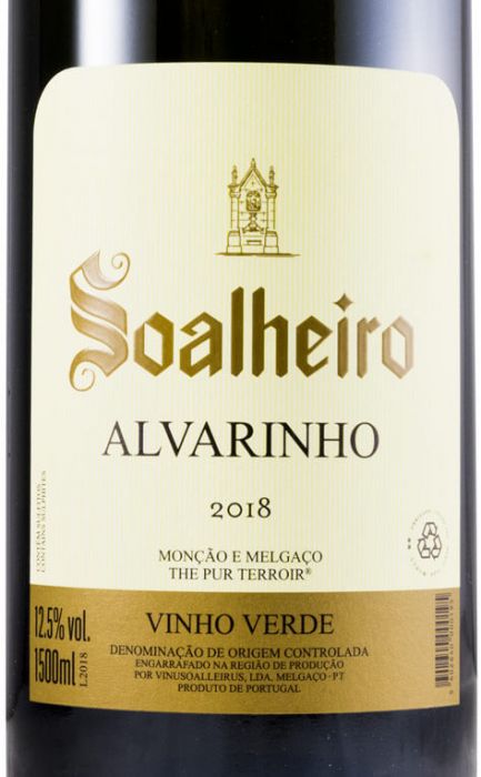 2018 Alvarinho Soalheiro branco 1,5L