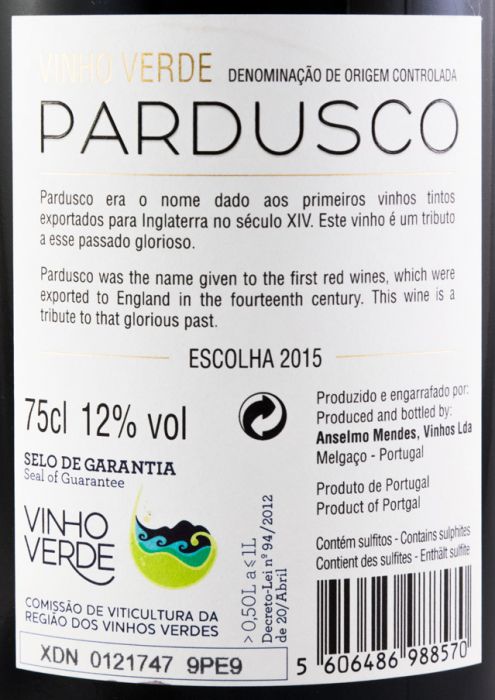 2015 Anselmo Mendes Pardusco red