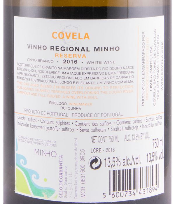 2016 Covela Reserva branco