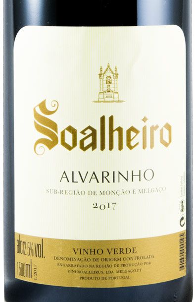 2017 Soalheiro Alvarinho branco 1,5L