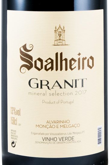 2017 Soalheiro Granit Alvarinho branco 1,5L